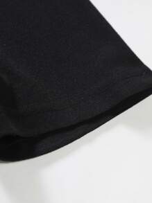 Manfinity Men Striped Print Polo Shirt - Black - View 3