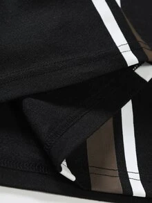 Manfinity Men Striped Print Polo Shirt - Black - View 6