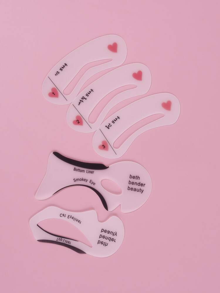Beginners daily makeup eyebrow card cat eyeliner 2 photos+3 pieces of thrush cards