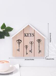 1pc Houses Design Wall Hook - Multicolor - View 3