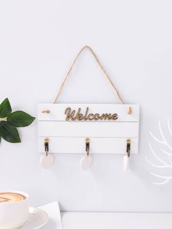 1入組字母和心形裝飾牆面掛鉤