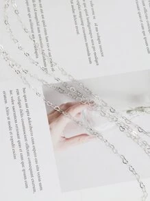 1m 甜銅鏤空心形鏈適合 Diy 女士珠寶製作