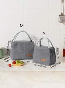 1 pieza Bolsa térmica portátil - Gris - Ver 2