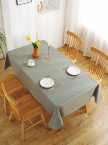 Khăn trải bàn trơn không thấm nước - Xám - Xem 1