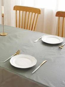 Khăn trải bàn trơn không thấm nước - Xám - Xem 3