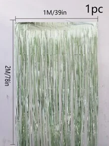 1pc Metallic Tassel Curtain