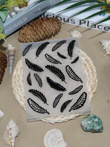 1pc Feather Design Cutting Die - Clear - View 4