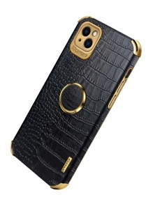 Ốp lưng điện thoại từ tính họa tiết da cá sấu Apple kèm vòng giữ điện thoại, tương thích với iPhone 15/15Plus/15Pro/15Promax, chống nước, chống sốc, chống rơi, chống trầy xước. Phiên bản quốc tế, không phải phiên bản nội địa. - Nhiều màu - Xem 3