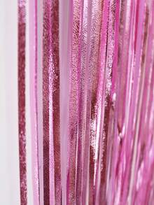 1入組金屬質感流蘇窗簾 - 粉色 - 查看 5