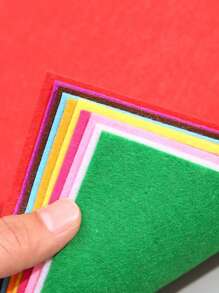 10pcs Random Color Wool Felt Poke Material Kit DIY Fabric - Multicolor - View 6