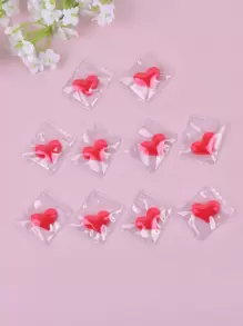 10pcs Heart-Shaped Candy DIY Jewelry Pendant Valentine's Day