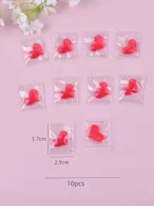 10pcs Heart-Shaped Candy DIY Jewelry Pendant Valentine's Day