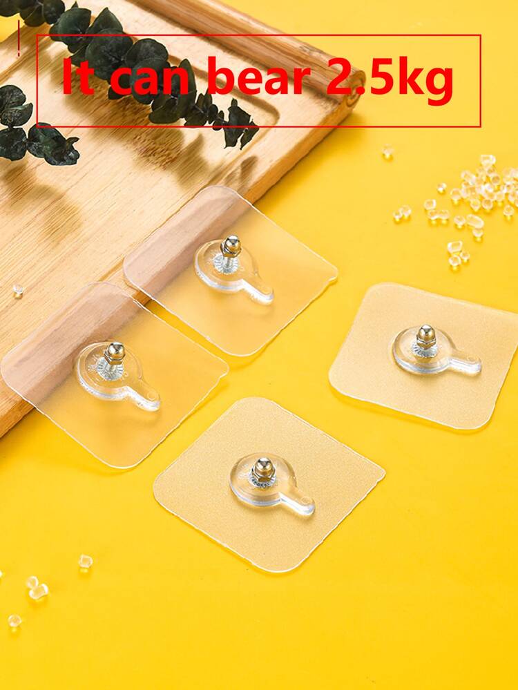 10pcs/4pcs/20pcs Wall Mount Hook Set, Bathroom Kitchen Accessories Rack, Towel Hanger Wall Key Hook