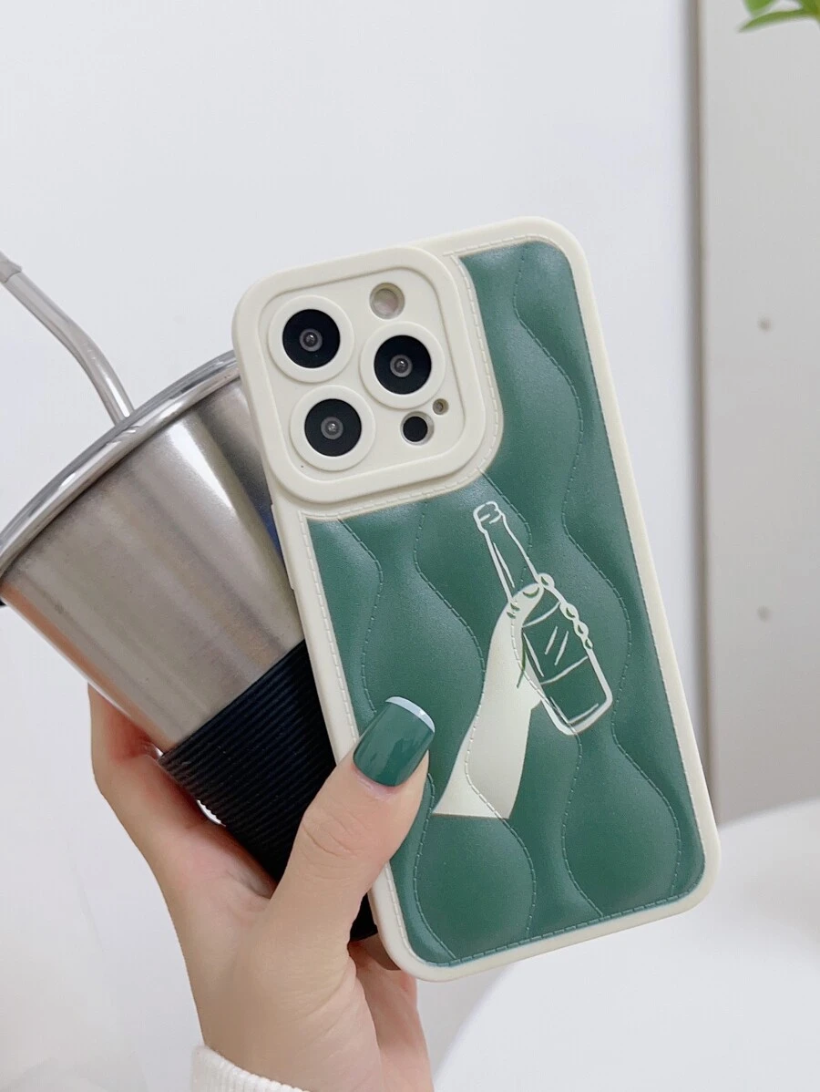 Coque de téléphone portable à motif boisson