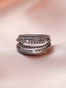 Cubic Zirconia Decor Ring