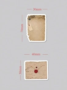 40pcs Mixed Pattern Sticker Back To School - Multicolor - View 5