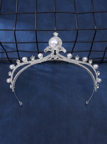 1st Elegante Bruids Kristallen Parel Kroon Hoofdtooi