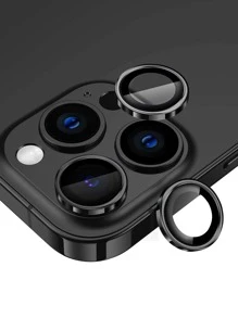 鷹眼鏡頭保護貼相容於 iPhone 15/15Pro/15Plus/15Promax - 黑色 - 查看 1