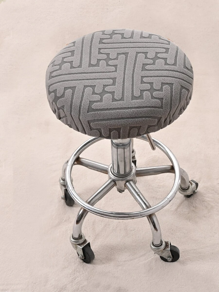 1 件、4 件、Tatuo 圆形吧凳座套、可洗凳垫、沙发套和弹性吧椅套适用于 12-16 英寸椅子 - 深灰色 - 查看 1