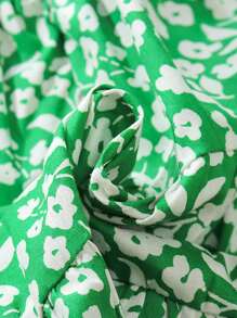 小女童碎花荷葉邊洋裝