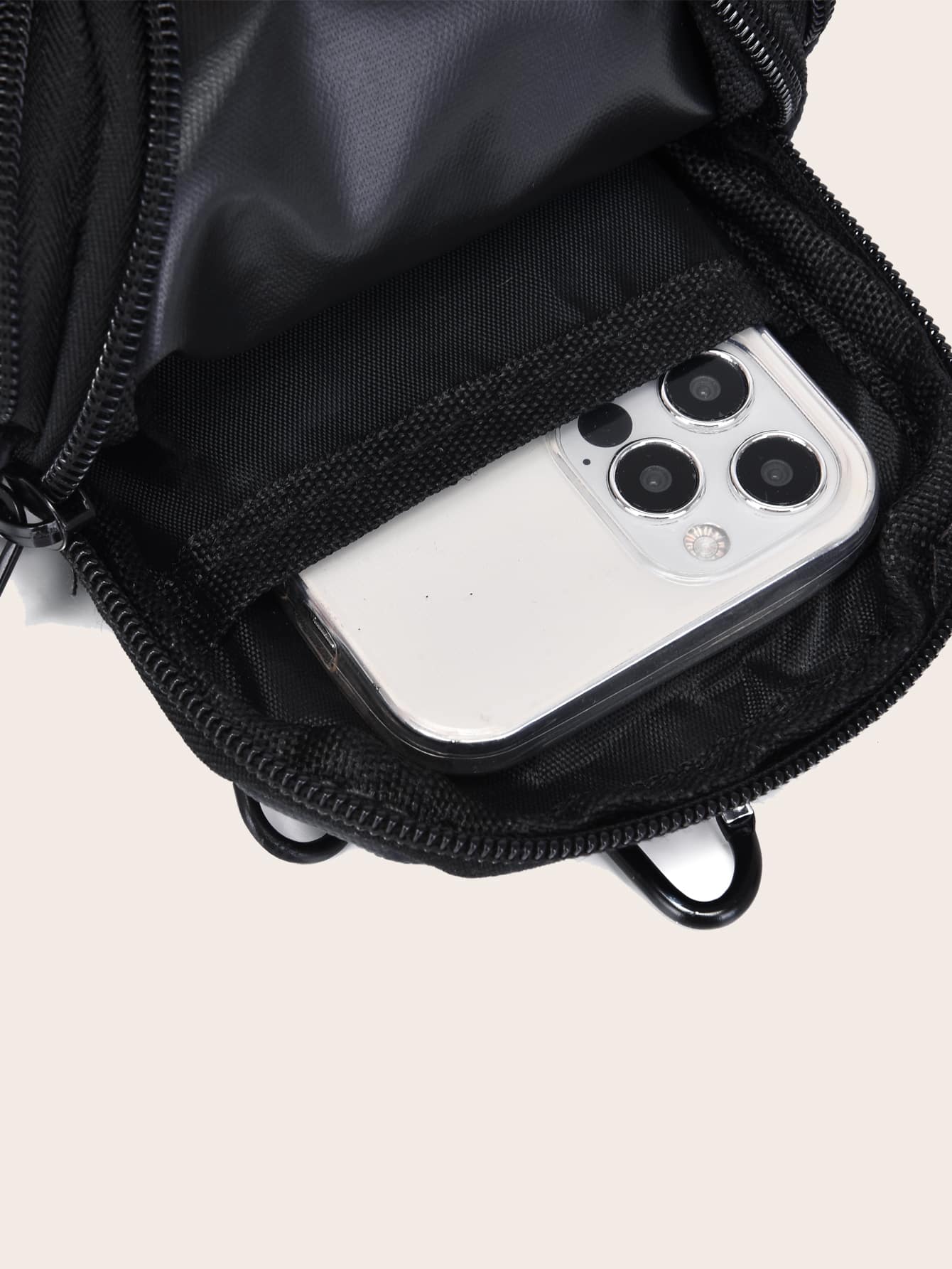 Mini City Clean Color Crossbody Bag Nylon Minimalist Shoulder Bag Side