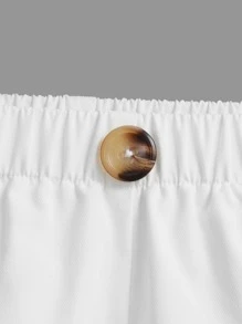 SHEIN Young Boy Roll Up Hem Shorts