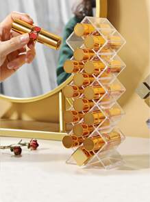 1 hộp đựng son bóng, son môi, đồ trang điểm hình con cá trong suốt 16 ngăn - Trong sáng - Xem 4