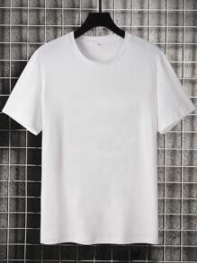 Manfinity Men Slogan & Palm Tree Print Tee - White - View 2