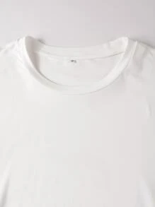 Manfinity Men Slogan & Palm Tree Print Tee - White - View 7