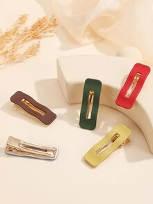 5入組素色鴨嘴夾 - 彩色 - 查看 2