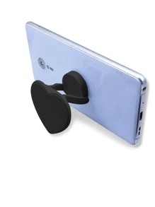 Heart Design Stand-out Phone Grip - Black - View 2