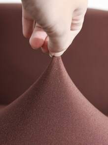 1 tấm bọc ghế sofa trơn co giãn & 1 tấm đệm không có chất độn - Cà phê nâu - Xem 5