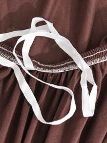 1 tấm bọc ghế sofa trơn co giãn & 1 tấm đệm không có chất độn - Cà phê nâu - Xem 7