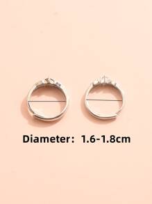 2 gói nhẫn trang trí đính đá và cánh - Nhiều màu - Xem 3