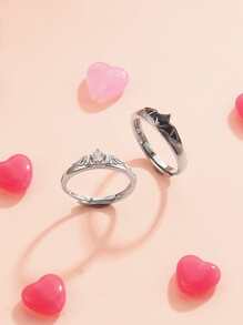 2 gói nhẫn trang trí đính đá và cánh - Nhiều màu - Xem 4