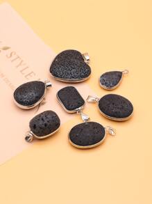 7pcs Random Heart & Oval DIY Pendant - Multicolor - View 4