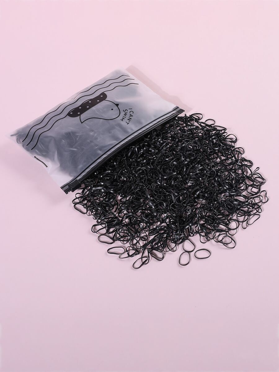 2000 chiếc cà vạt buộc tóc cho bé gái mới biết đi - màu đen - Xem 1