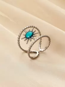Dellgoo Vòng bít trang trí mặt trời - Bạc - Xem 2