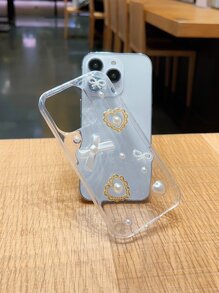 Ốp điện thoại trái tim có nơ - Nhiều màu - Xem 5