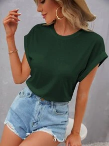 SHEIN LUNE 蝙蝠袖圓領T恤