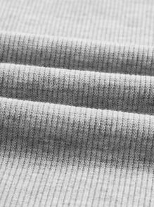 SHEIN MOD Robe à col contrastant à bouton