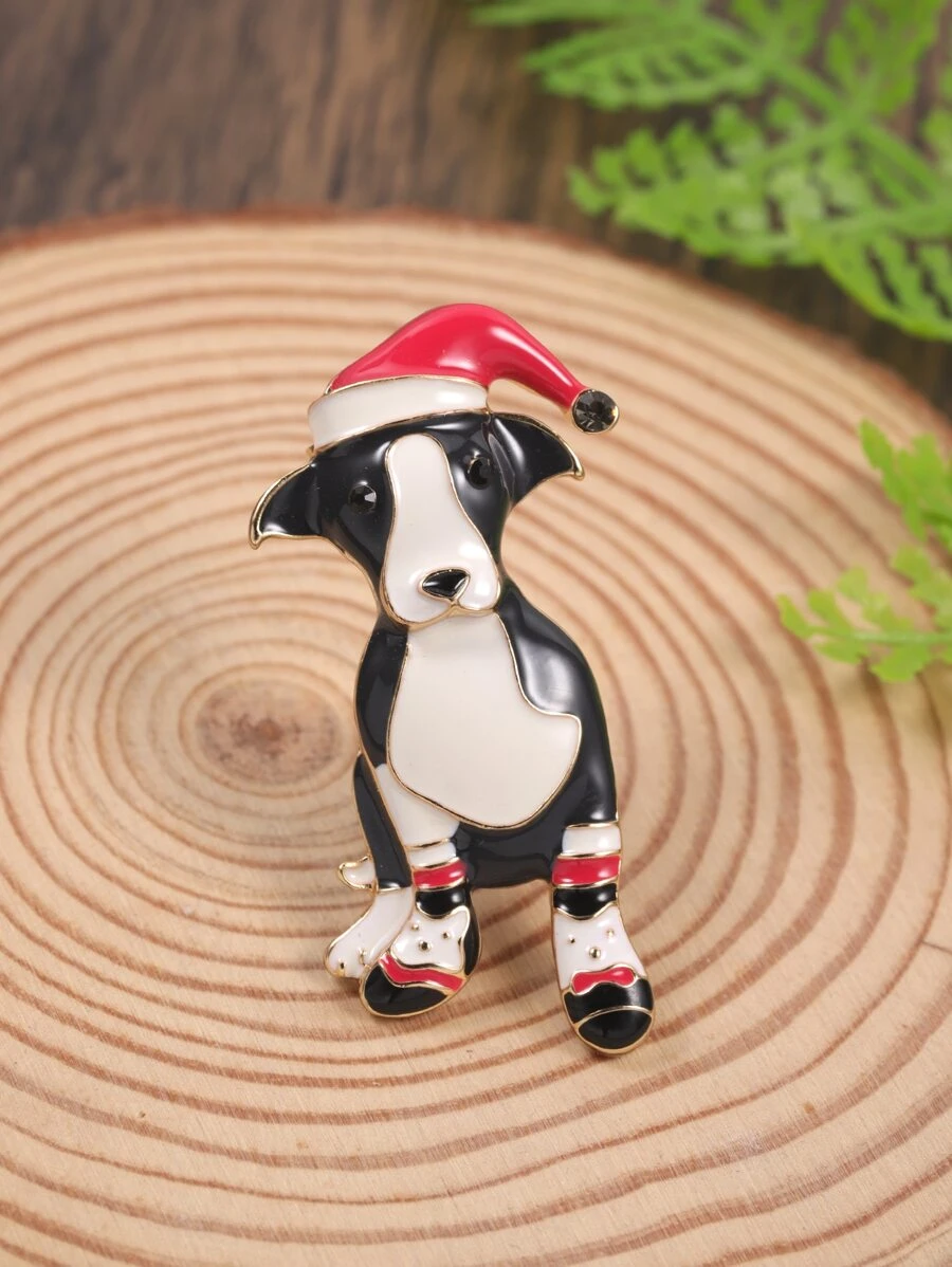 Broche Navidad perro - Multicolor - Ver 1