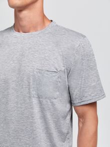 Men Crown Print PJ Set - Light Grey - View 5