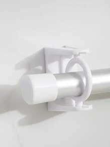 2pcs No-Drill Rod Fixing Holder - White - View 4