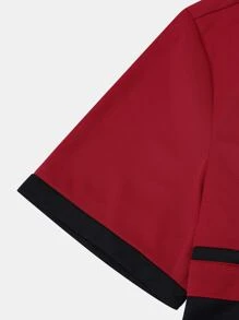 Manfinity Homme Men Letter Graphic Colorblock Polo Shirt - Multicolor - View 5