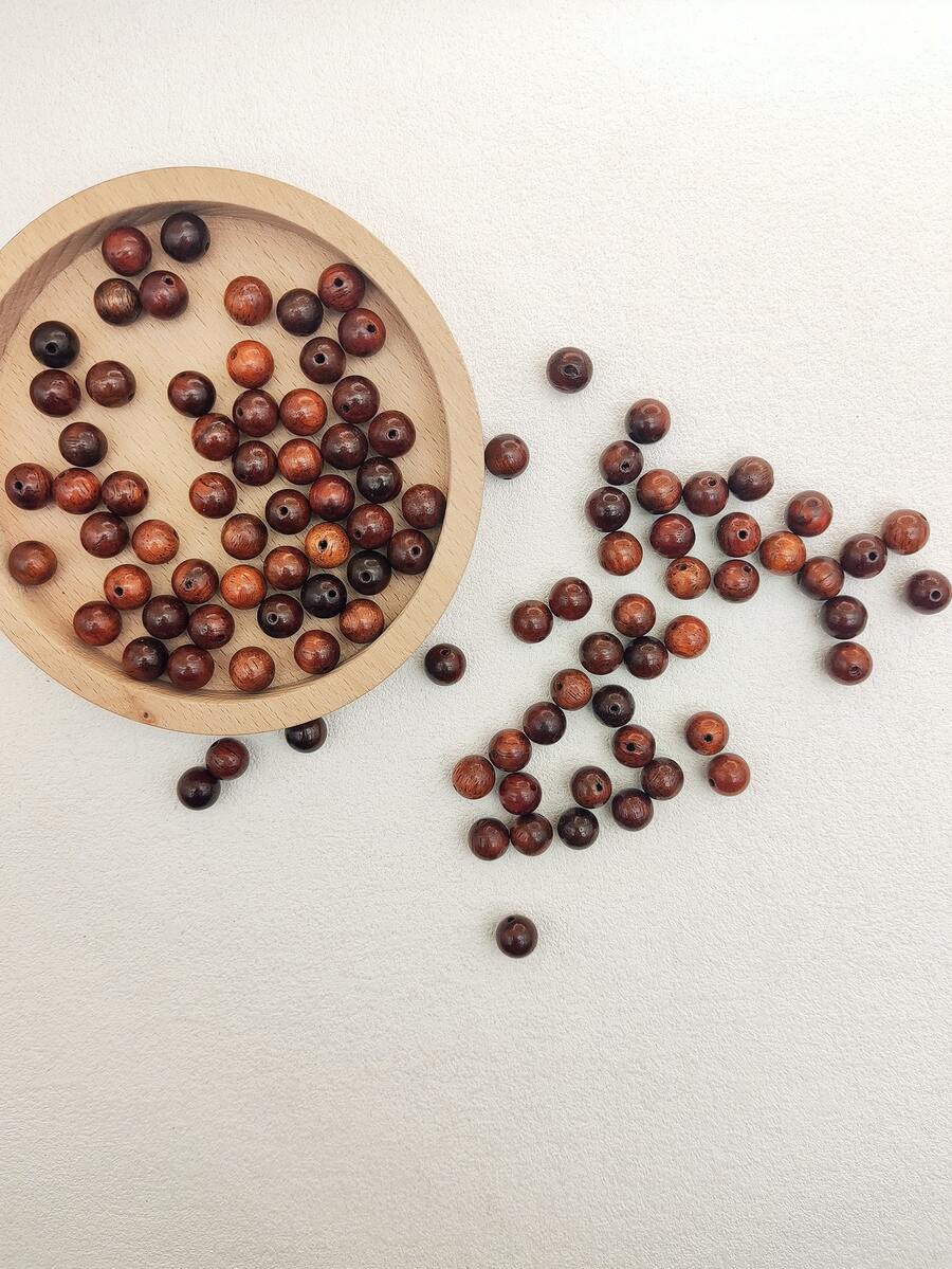 100pcs Wooden DIY Bead - Redwood - View 1