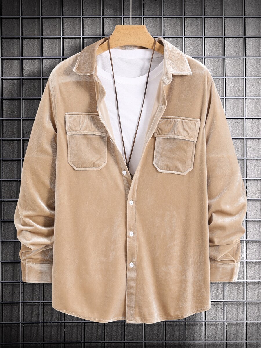 Manfinity 男士翻蓋口袋襯衫