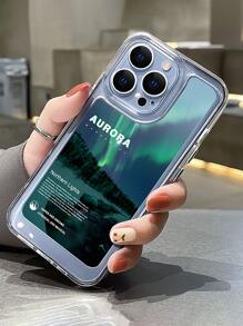 Letter Graphic Clear Phone Case - Multicolor - View 4