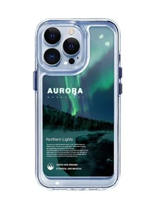 Letter Graphic Clear Phone Case - Multicolor - View 2