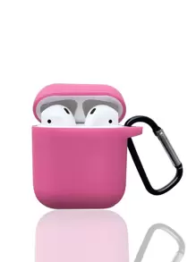 Plain Case Compatible With AirPods For AirPods1/2 AirPods Pro - Hot Pink - View 1